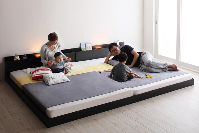 家族にオススメ！連結式のファミリーベッド