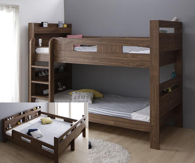 分割できる二段ベッド