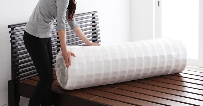 圧縮タイプのマットレス