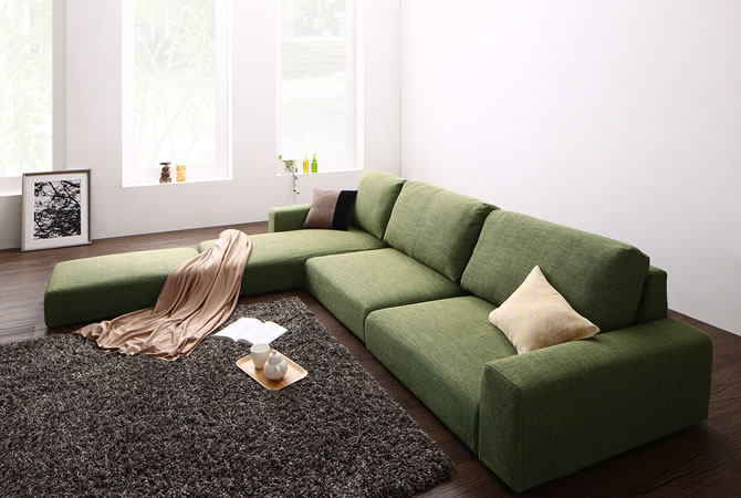 フロアカウチソファー 【LUFAS】ルーファス