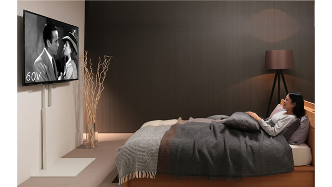 寝室にテレビを置く場合