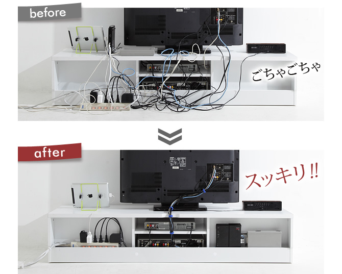 配線が整理できるか