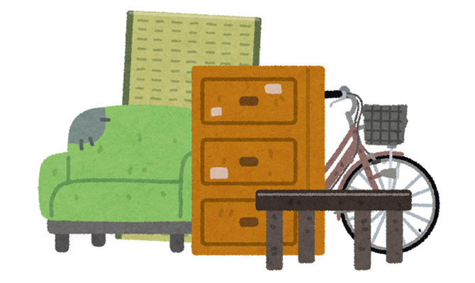 粗大ごみで家具を廃棄する