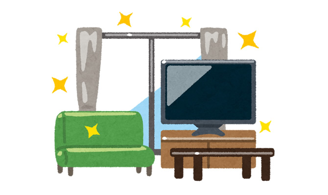 新しい家具達を迎え入れる