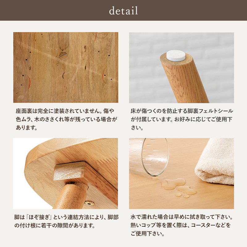 脚部裏などのディテール