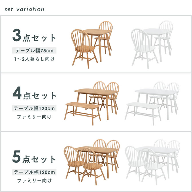 セットバリエーション