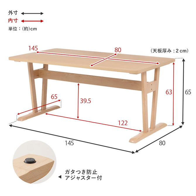 テーブルサイズ