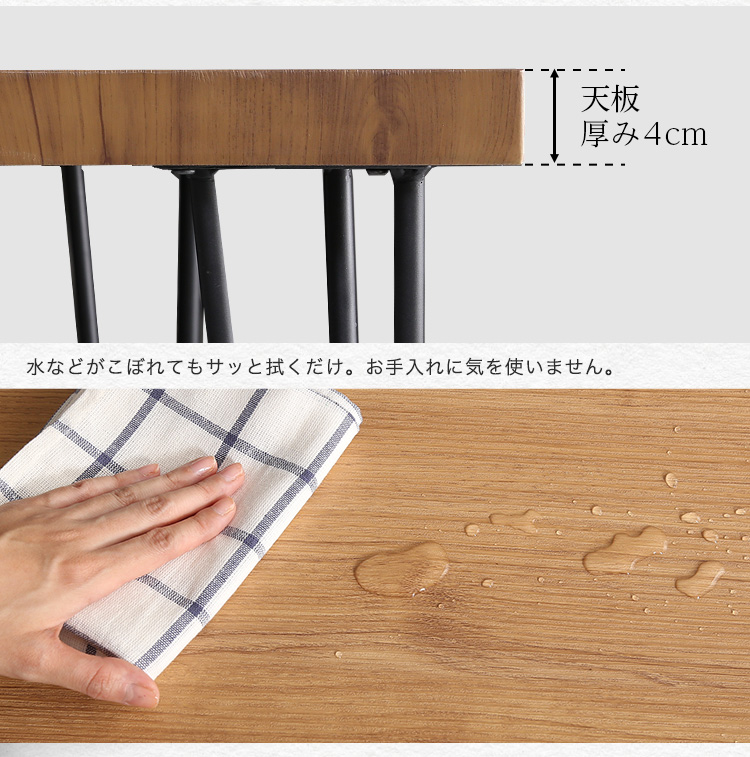 汚れたらサッとひと拭き