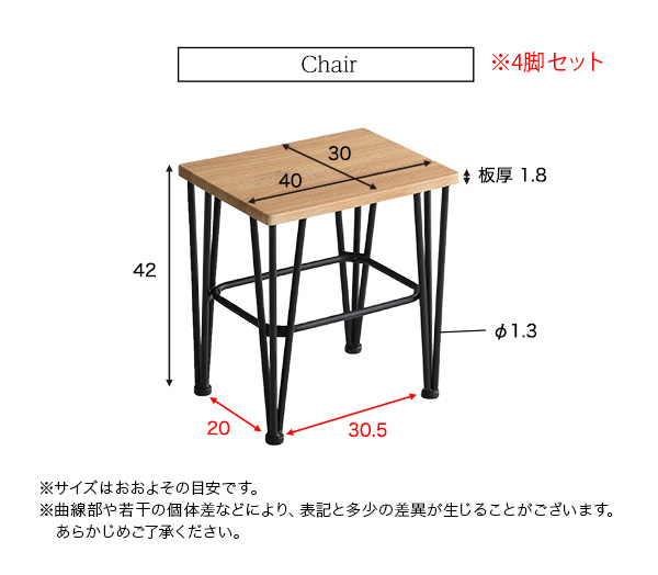 チェアサイズ