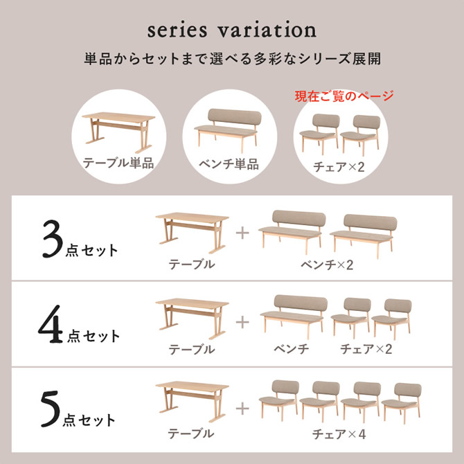単品からセットまで選べる多彩なシリーズ展開
