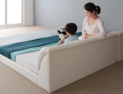 ローベッドなので、お部屋が広々。