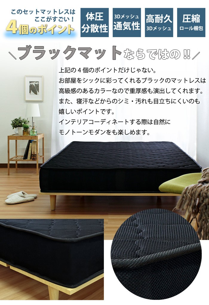 ブラックマットレスのポイント