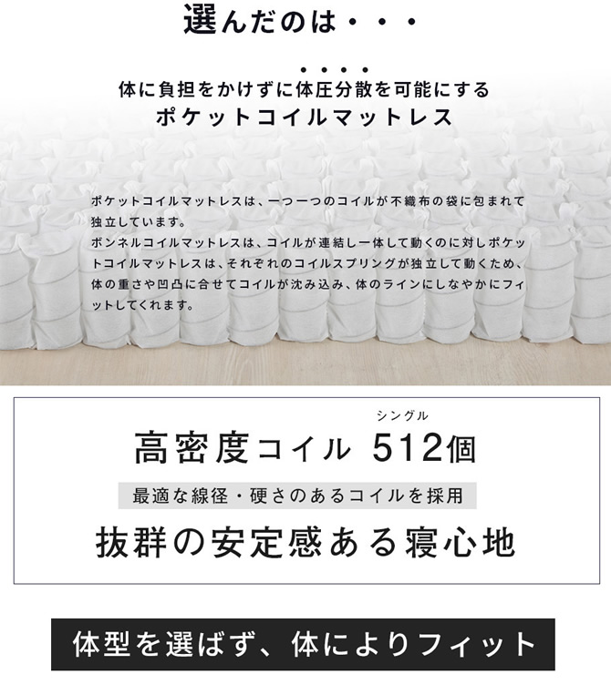 体型を選ばず身体にフィット