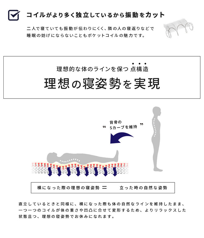 理想の寝姿勢を実現