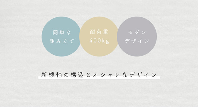 新機軸の構造とオシャレなデザイン