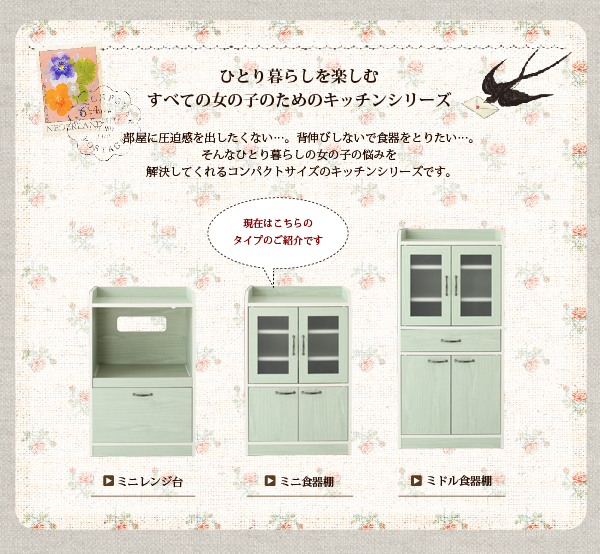 ひとり暮らしを楽しむすべての女の子のためのキッチンシリーズ