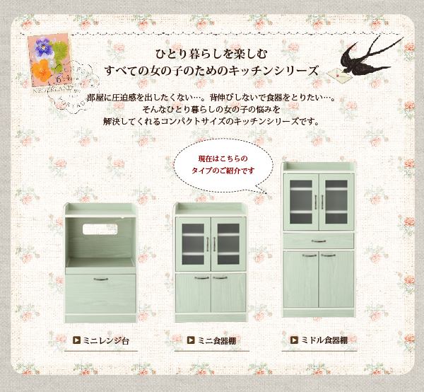 ひとり暮らしを楽しむすべての女の子のためのキッチンシリーズ