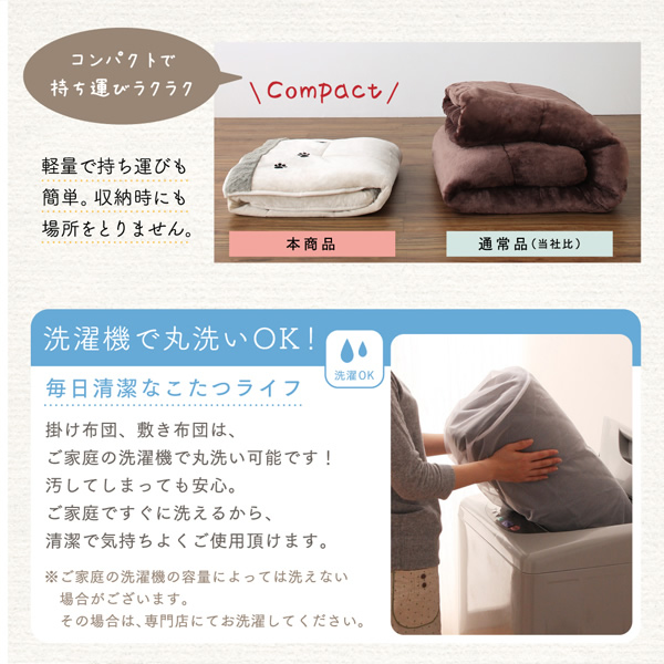 洗濯機で丸洗いＯＫ