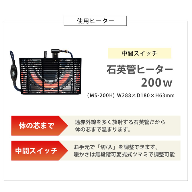 石英管ヒーター