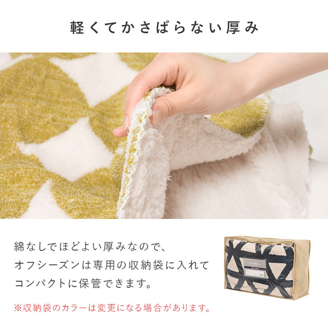 軽くてかさばらない厚み