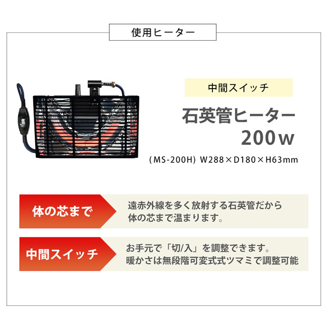 石英管ヒーター