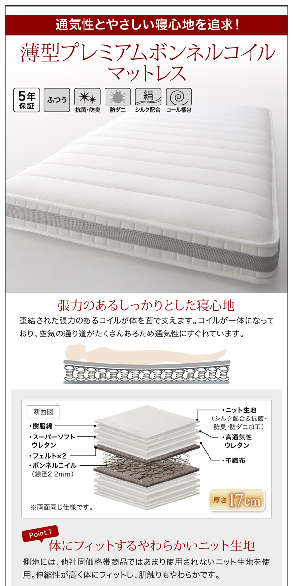 プレミアムボンネルコイルマットレス