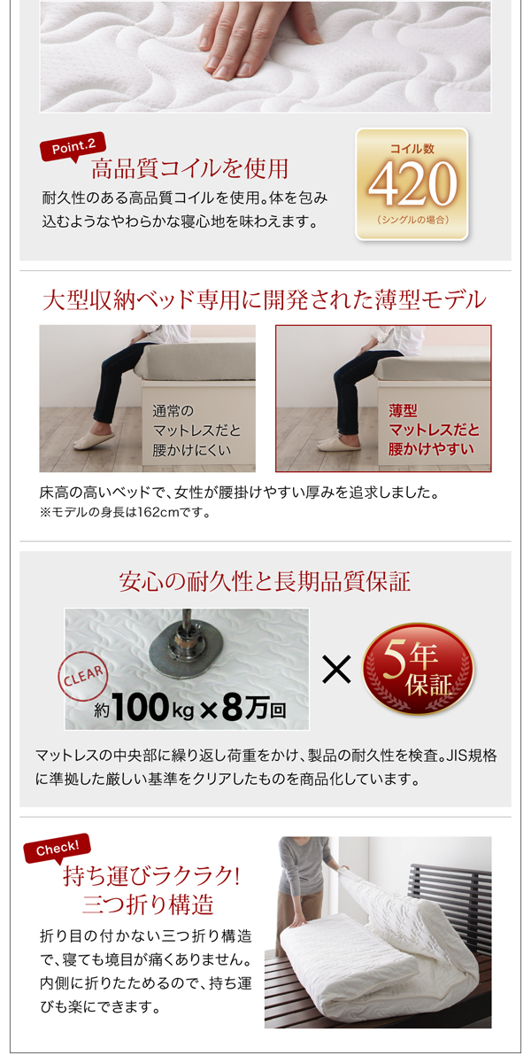国産カバーポケットコイルマットレス