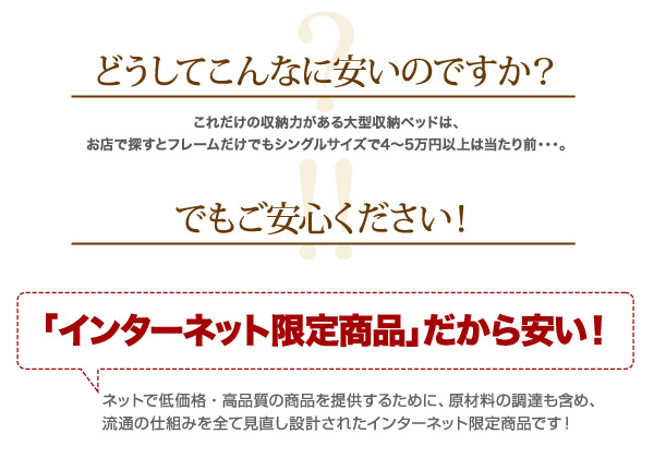 どうしてこんなに安いのですか？