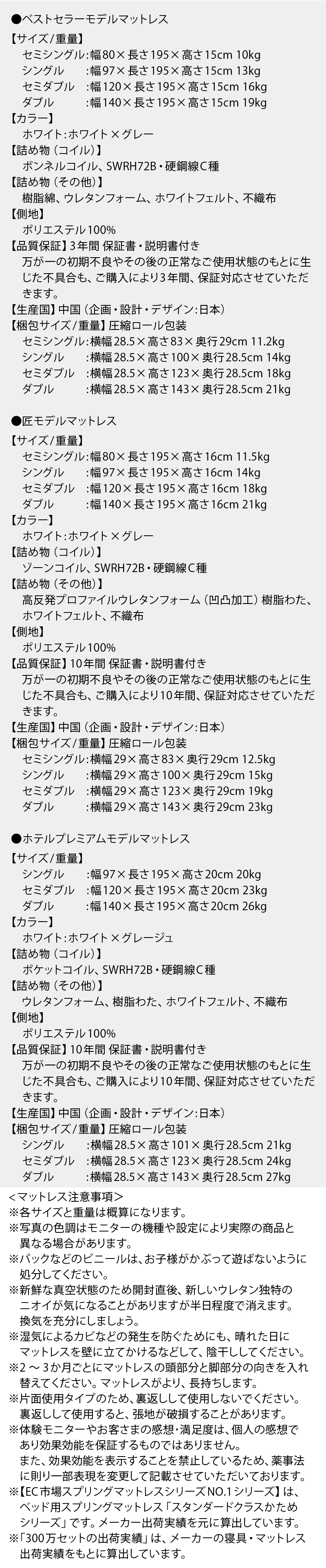 商品仕様 サイズ・材質・カラー・重量・生産国などの詳細情報