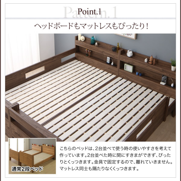 ヘッドボードもマットレスもピッタリ