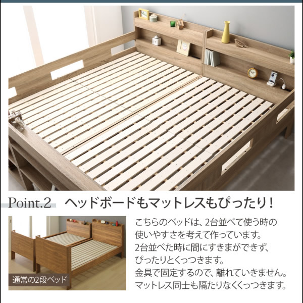 ヘッドボードもマットレスもピッタリ