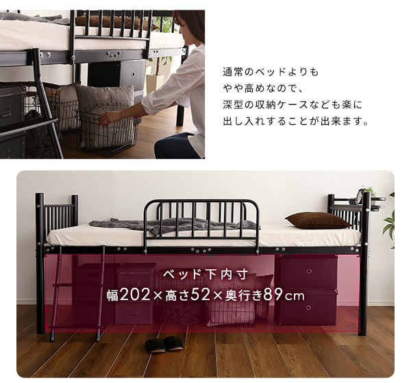 深型の収納ケースも楽に入ります