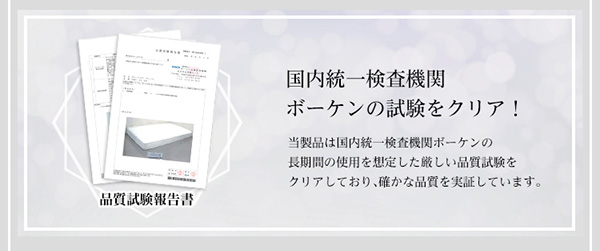 国内統一検査機関、ボーケンの試験をクリア