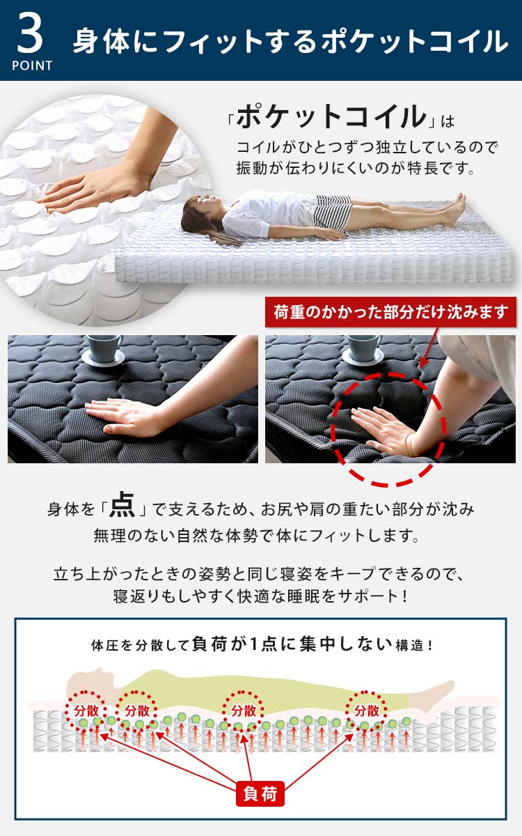コイルが独立しているので振動が伝わりにくい