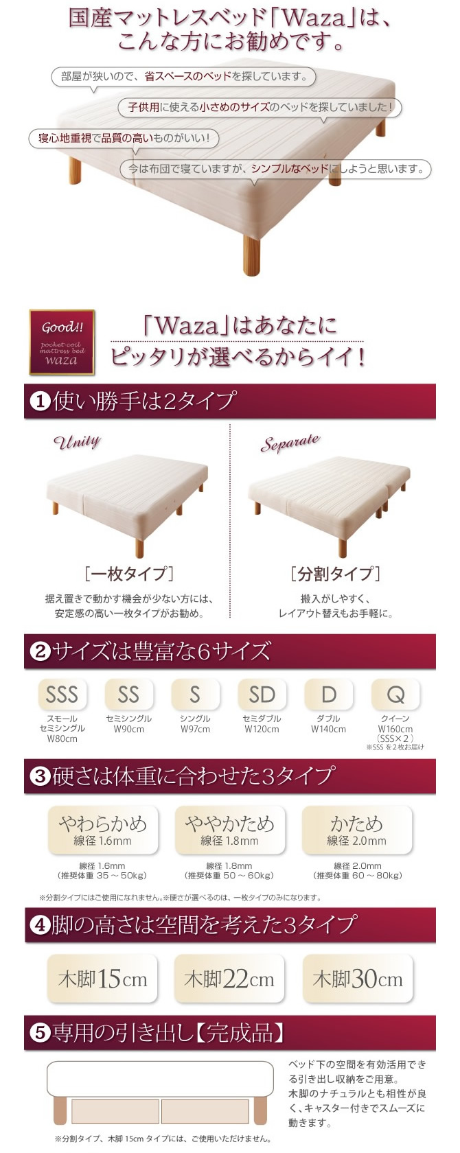 マットレスベッドはこんな方にお勧めです。