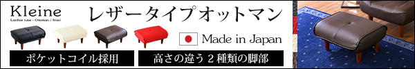 日本製！サイドテーブルやスツールにも使えるオットマン 【Kleine】クレーナ