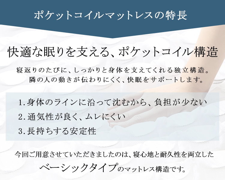 ポケットコイルマットレスの特徴