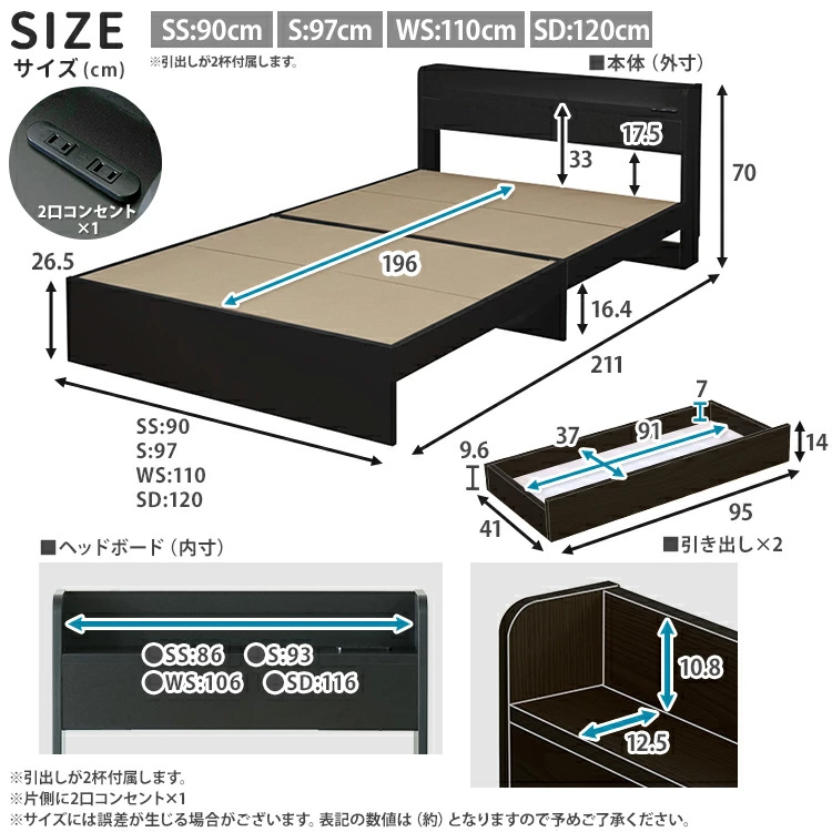 90～120cmのサイズ