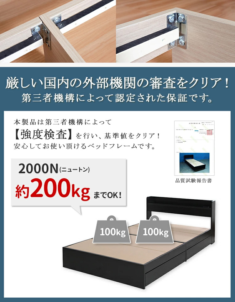 耐荷重200kgまでOK