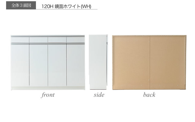 120Hタイプ3面図