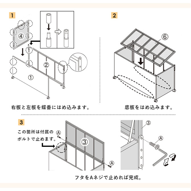 組み立て：手順