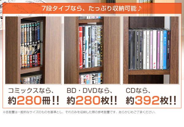7段タイプならコンパクトに収納可能