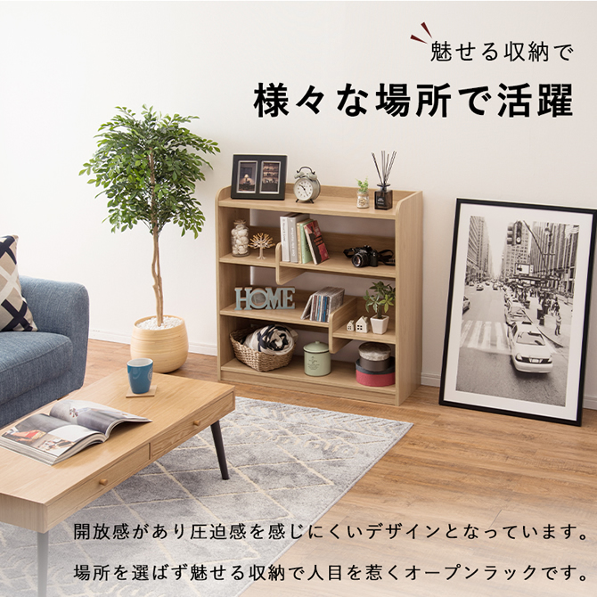 魅せる収納で様々な場所で活躍