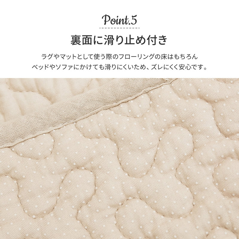裏面に滑り止め加工付き