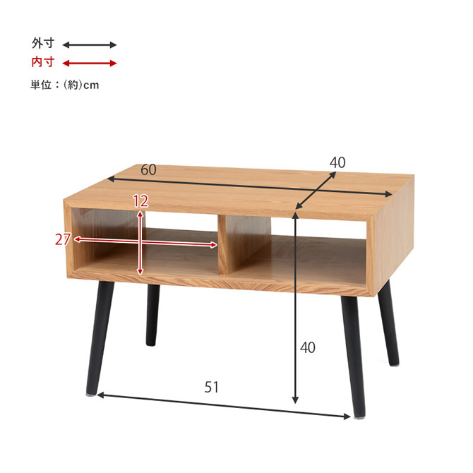 オープンタイプ ［60×40cm］のサイズ
