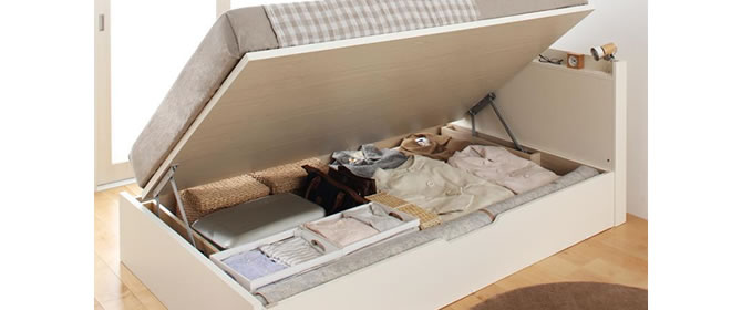 大容量収納ベッド