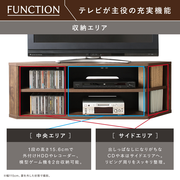 テレビが主役の充実機能