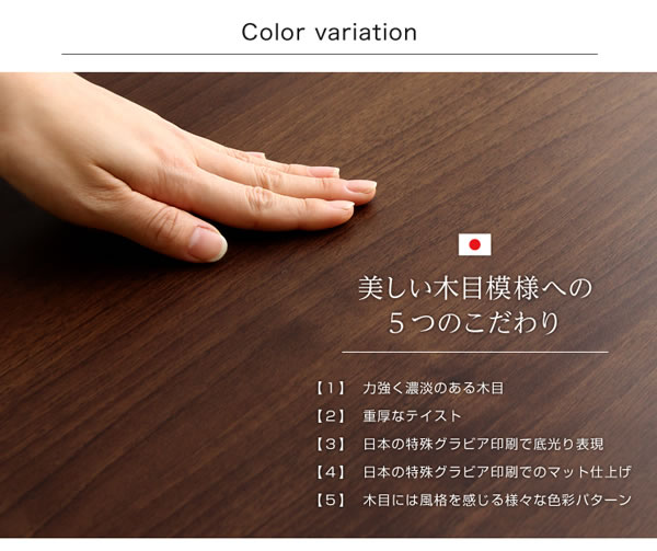 美しい木目模様へのこだわり