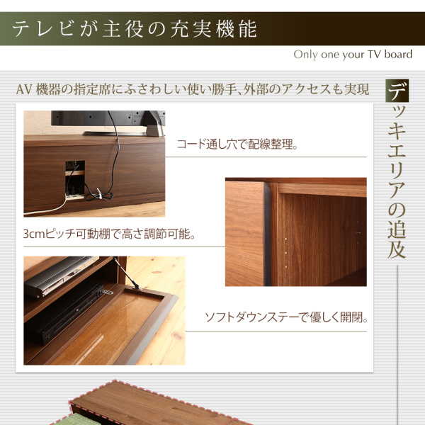 テレビが主役の充実機能