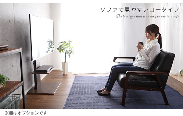 ソファで見やすいロータイプ